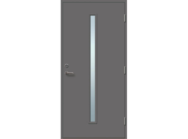 Tun 354 grå 30/209 Sidefelt (NCS S 6500-N) Med klart glass. 