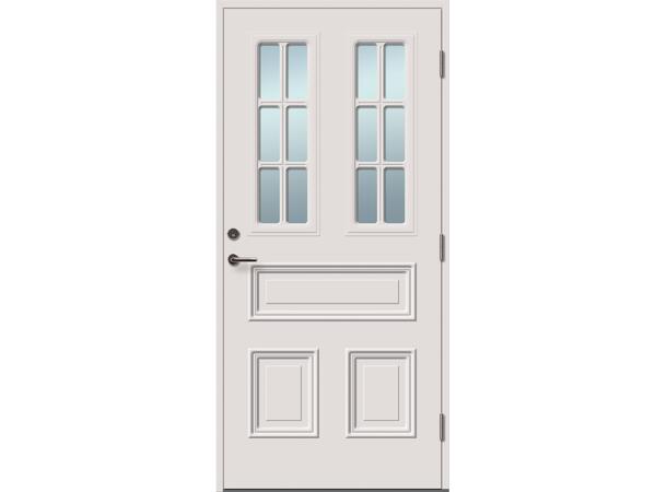 Tun 475 hvit 89/199 Venstre med klart glass og FG sylinder 