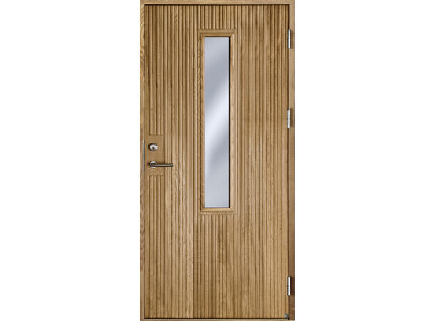 Arild 115-G08 eik 99/209 Høyre 1 og halv fløy, inndelt 89/40.Kl.glass 
