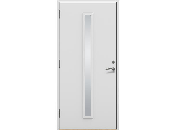 Tun 354 Brann hvit Ei30Sa 89/208 Venstre Klart glass, uten sylinder 