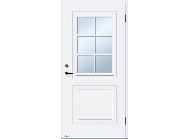 Tun 760 hvit 89/199 Venstre Klart glass. Uten sylinder 
